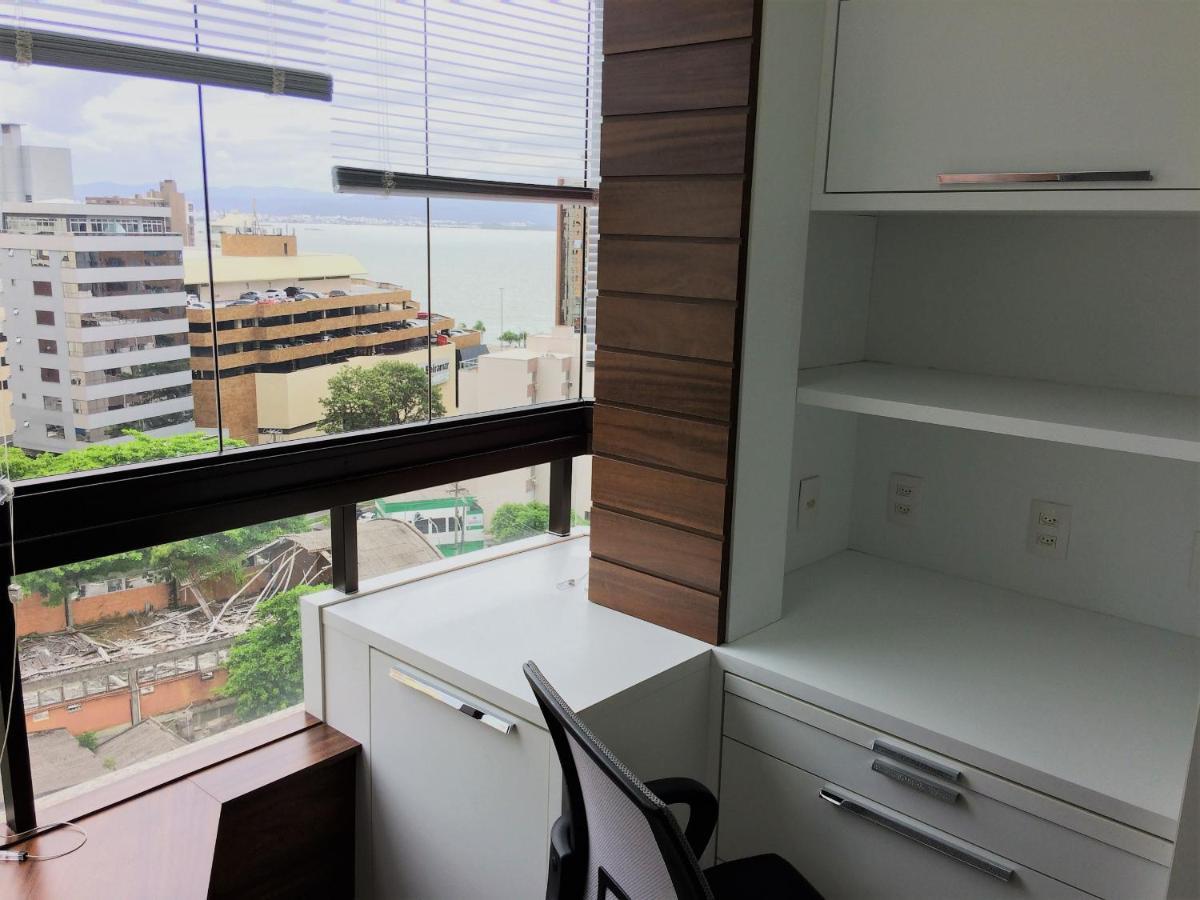 Apartamento Fino Com Vista Para Beiramar Apartment ฟลอเรียนอโปลิส ภายนอก รูปภาพ